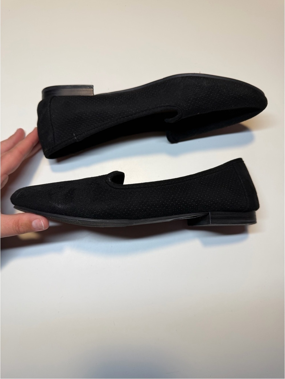 torrid Black Perforated Slip-On Flats